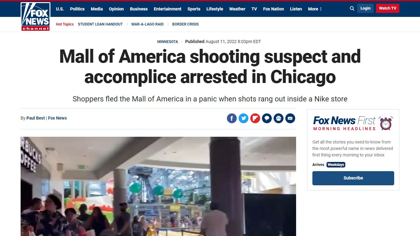 Mall of America shooting suspect and accomplice arrested in Chicago ...